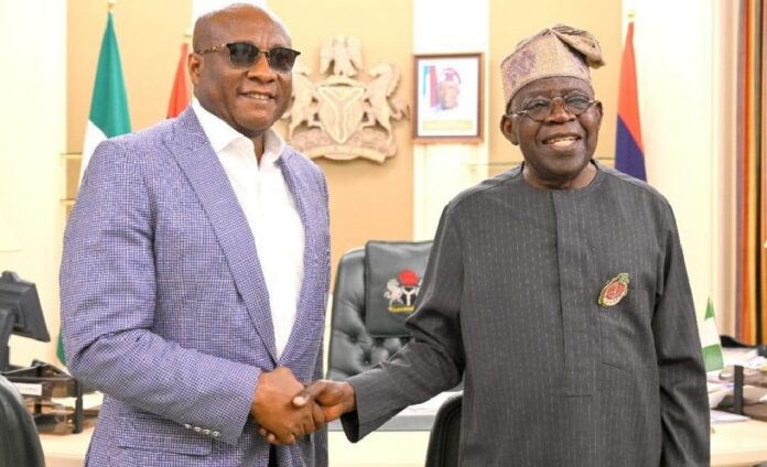 Allen Onyeama with President Bola Tinubu