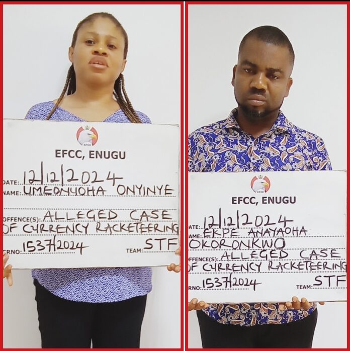 Ekpe Anayaoha Okoronkwo and Umeonuoha Onyinye Zenith Bank Staff. currency Racketeering. STF (1)