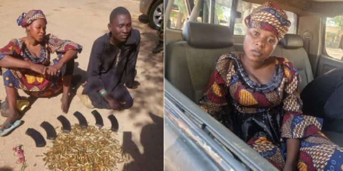 female ammunition courier