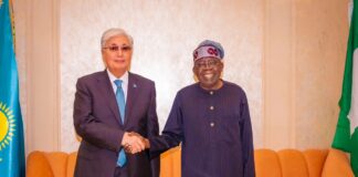 President Bola Ahmed Tinubu Receives in audience , President of Kazakhstan 🇰🇿 Kassym-Jomart Tokaye