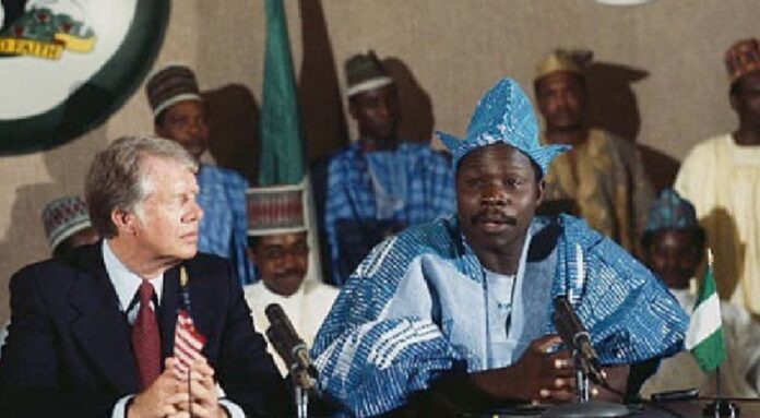Jimmy Carter and Olusegun Obasanjo