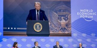 Make your products in America or pay tariffs, Trump tells world business leaders