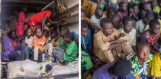 Mind boggling: Police intercept J5 bus, rescue 59 trafficked children from Kano