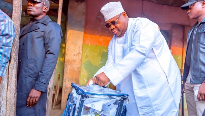 Adeleke casts vote