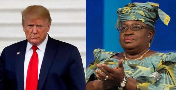 Donald Trump and Ngozi Okonjo-Iweala