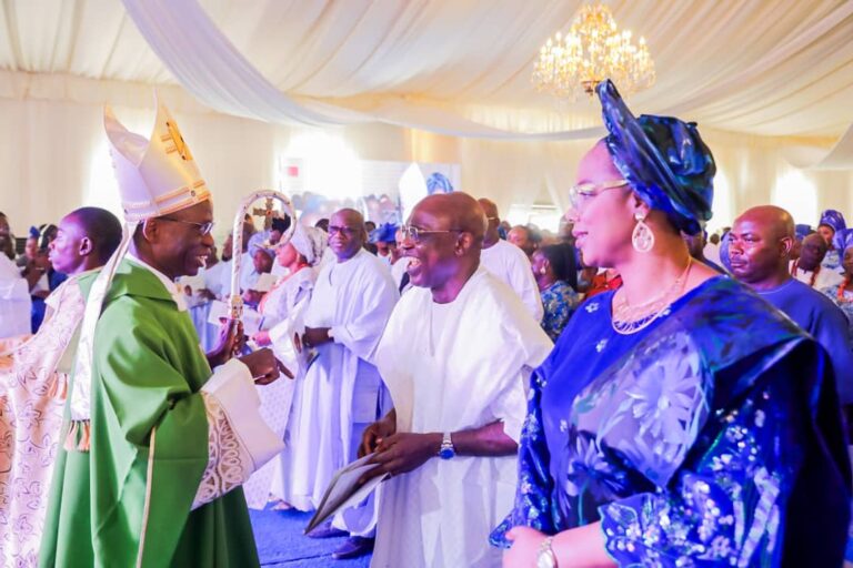 At birthday thanksgiving: Fayemi says Gov Oyebanji has made him proud