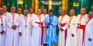 Tinubu to Catholic Bishops: Economic reform ‘ll ensure resilient country, guarantee our children’s future