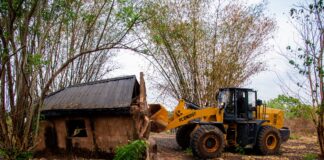 Task Force operatives destroy kidnappers’ hideout In Edo Central