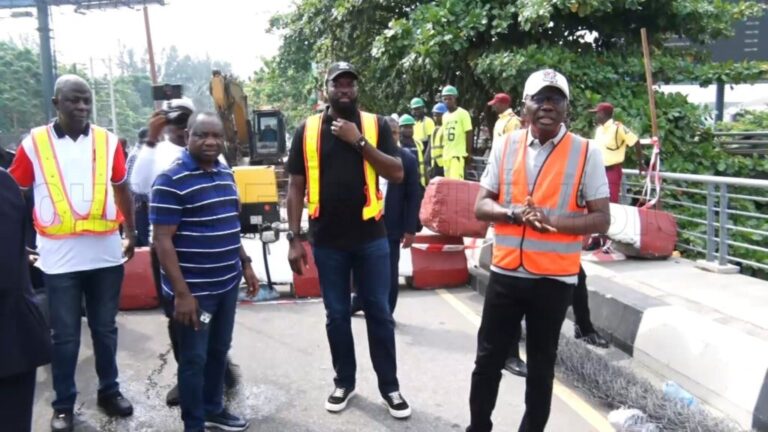 Independence Bridge: Sanwo-Olu inspects site, apologises to Lagosians for traffic gridlock