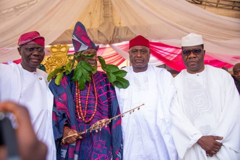 “You’ re a true democrat”, Tinubu, Oyebanji, Sanwo-Olu hail Olusi at chieftaincy ceremony