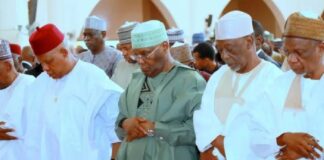 Shettima leads dignitaries to the funeral prayers for late Prof. Aminu
