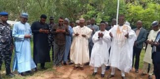 VIDEO: Shettima, Atiku, Zulum, Radda, Obi, El-Rufai attend Fidau prayer for Buhari