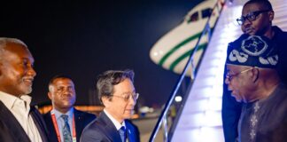 Tinubu arrives in Japan ahead of TICAD9 Summit