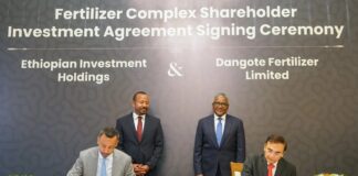 Ethiopia signs agreement with Dangote to build $2.5bn fertiliser plant
