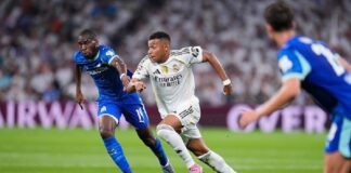 Mbappé scores twice as Madrid cruise to winning start in Champions League