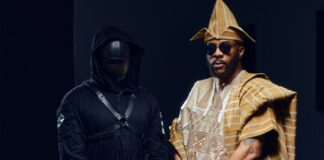 PHOTOS: Ebuka steals show with Obasanjo-inspired agbada at BBNaija eviction