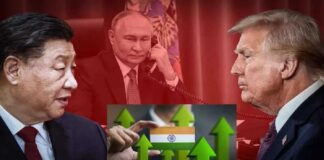 Oil spikes as Trump targets Russia giants, US-China hopes lift stocks