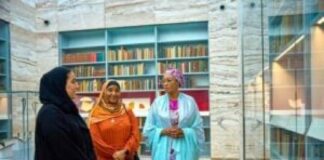 PHOTOS: Remi Tinubu visits Doha, says Nigeria to model own National Library after Qatar’s