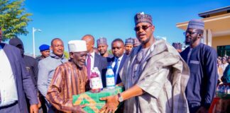 Gov Radda empowers 4,000 irrigation farmers beneficiaries with water pumps, knapsack, sprayers, fertilisers in Katsina