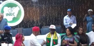 Anambra poll: INEC presents certificate of return to Soludo