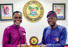 PHOTOS: MIPAD FOUNDER/CHAIRMAN PAYS COURTESY VISIT, PRESENTS 2025 MOST INFLUENTIAL GOVERNOR AWARD TO SANWO-OLU AT LAGOS HOUSE, MARINA ON THURSDAY, DECEMBER 18, 2025